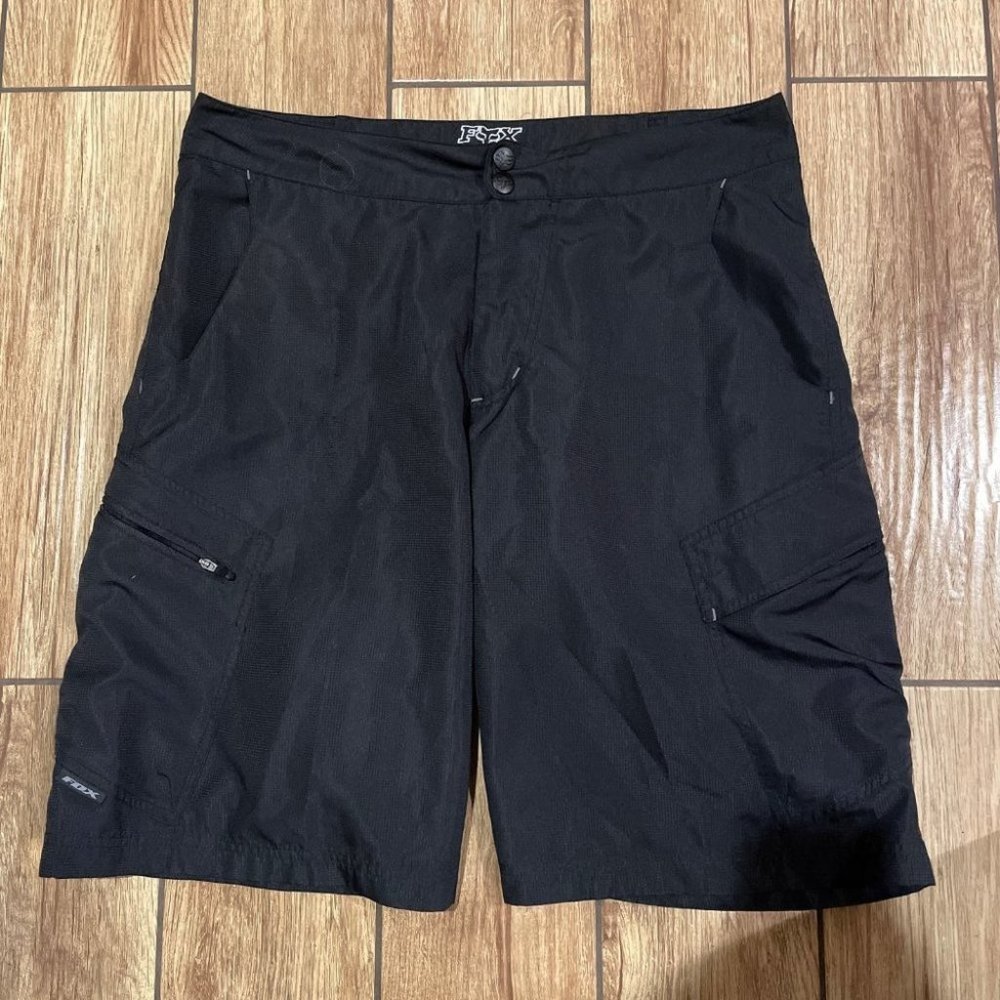 Fox Ranger Mountain Bike Shorts Black Size 34 w/ Adjustable Waist NWOT